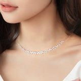 Collar choker ajustable de tenis de plata de ley Starlit Aria Galaxy