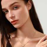 Collar FANCIME "Mariposa soñadora" en oro amarillo de 14K