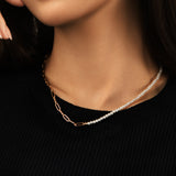 Collar Armonía de Rejilla de Perlas