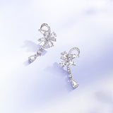 Pendientes de plata Vid de glicinia
