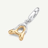 Molten Love Initial Charm Letter A in Sterling Silver