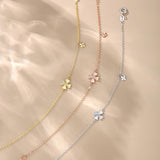 Pulsera floral de oro amarillo 18K FANCIME "Lucky Clover"