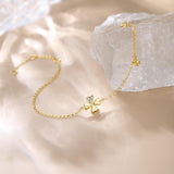 Pulsera floral de oro amarillo 18K FANCIME "Lucky Clover"