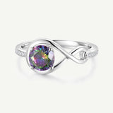 Anillo de Promesa "Abrazo Infinito" con Alejandrita
