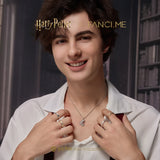 Harry Potter x FANCIME Anillo de Plata de Ley de la Casa Slytherin