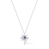 FANCIME "Soluna Nexus" Collar de plata de ley con alejandrita, piedra de nacimiento de junio