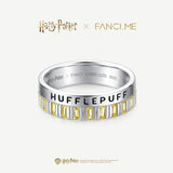 Anillo de plata de la casa Hufflepuff Harry Potter x FANCIME