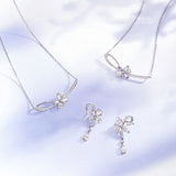 Collar de plata Vid de glicinia
