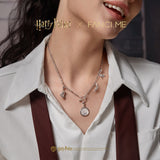 Harry Potter x FANCIME Amuleto de Plata de Ley Hedwig