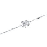Pulsera de plata de ley con lazo floral mariposa “Blooming Bow” de FANCIME