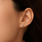 Pendientes delicados de plata Pequeño Placer