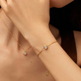 Pulsera delicada de plata Pequeño Placer