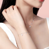 Pulsera FANCIME "Starlit Dream" Estrella Colorida de plata esterlina