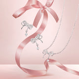Collar de Plata de Ley FANCIME “Arco de Sueño” con Lazo de Mariposa