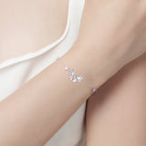 Pulsera de Plata de Ley FANCIME “Beso de Perla” con Lazo de Mariposa