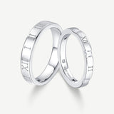 Anillos de plata de ley para parejas "Tiempo Romano" de FANCIME