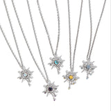 FANCIME "Soluna Nexus" Collar de plata de ley con alejandrita, piedra de nacimiento de junio