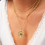 FANCIME "Lumen Star" Collar de plata de ley con alejandrita, piedra de nacimiento de junio