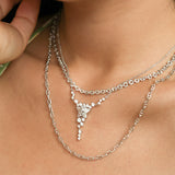 Collar FANCIME "Vega Serenade" Estrella Centelleante Alfa Lyrae de plata esterlina