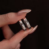Anillos a juego de estrella de plata de ley FANCIME "Starlit Melody" para parejas