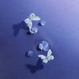 Pendientes luminosos de esmalte y plata de ley "Starlight Butterfly" de FANCIME
