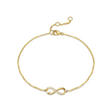 Pulsera clásica de infinito de oro amarillo 14K FANCIME "Passion"