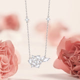 Collar de plata esterlina "Una rosa"