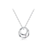FANCIME "Promise Hearts" Collar de amor a juego de plata de ley para parejas