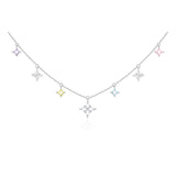 Collar con colgante FANCIME "Starlit Dream" Estrella Colorida de plata esterlina