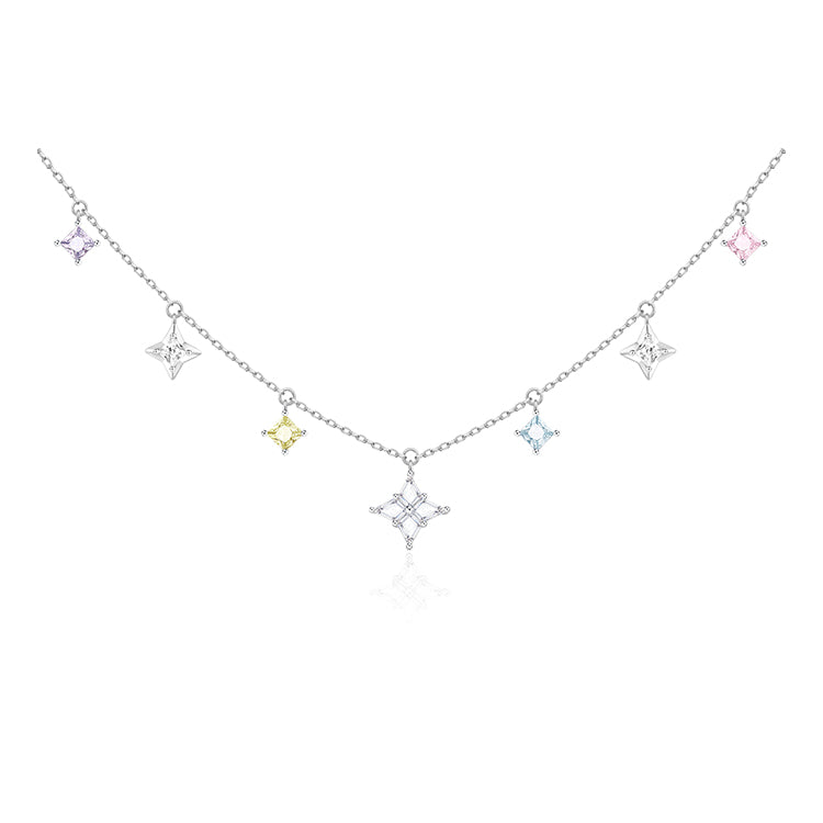 Collar con colgante FANCIME "Starlit Dream" Estrella Colorida de plata esterlina