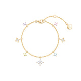 Pulsera FANCIME "Starlit Dream" Estrella Colorida de plata esterlina