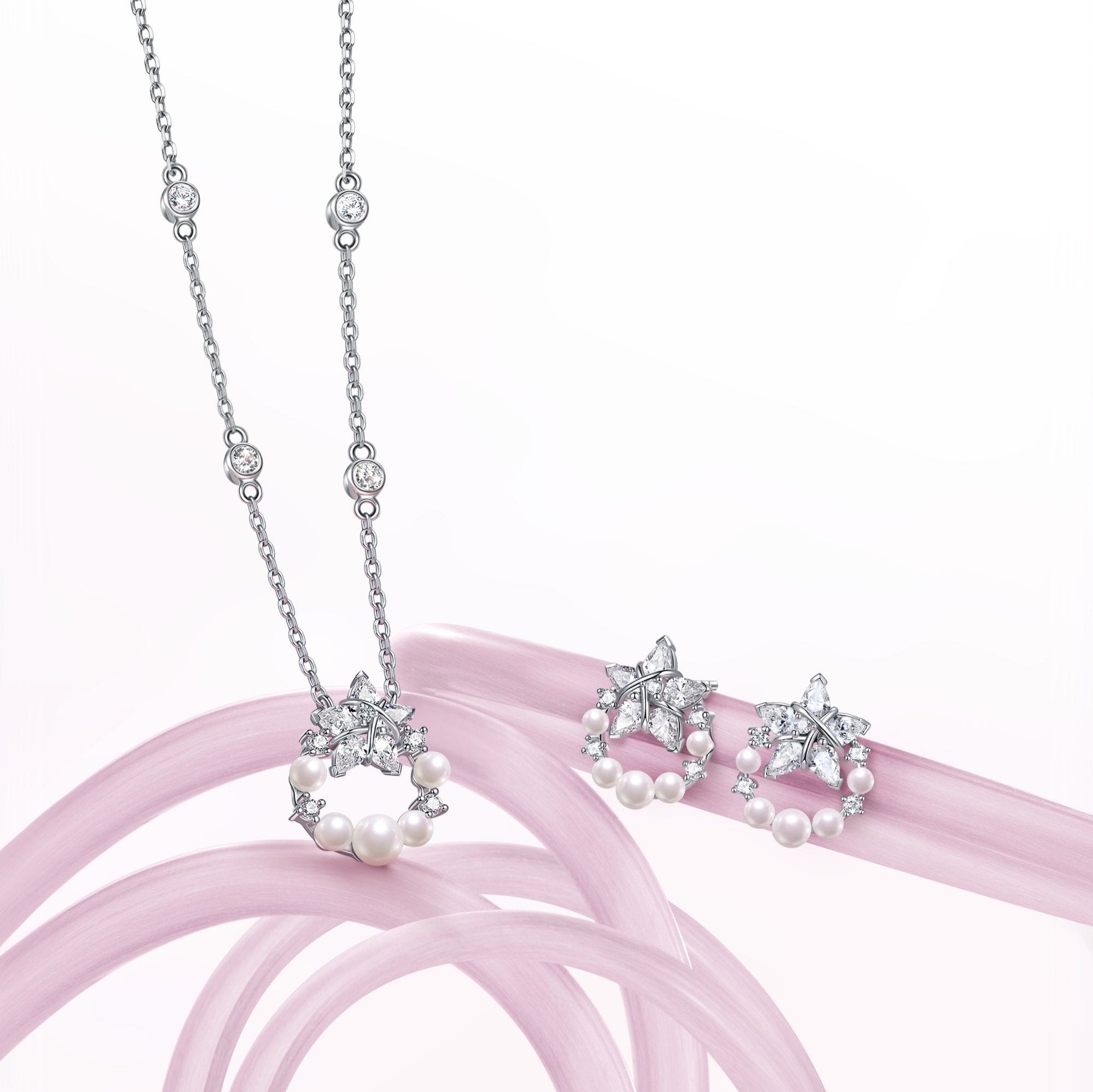 Collar FANCIME "Vega Aureole" Estrella Centelleante Alfa Lyrae de plata esterlina