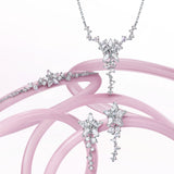 Collar FANCIME "Vega Serenade" Estrella Centelleante Alfa Lyrae de plata esterlina