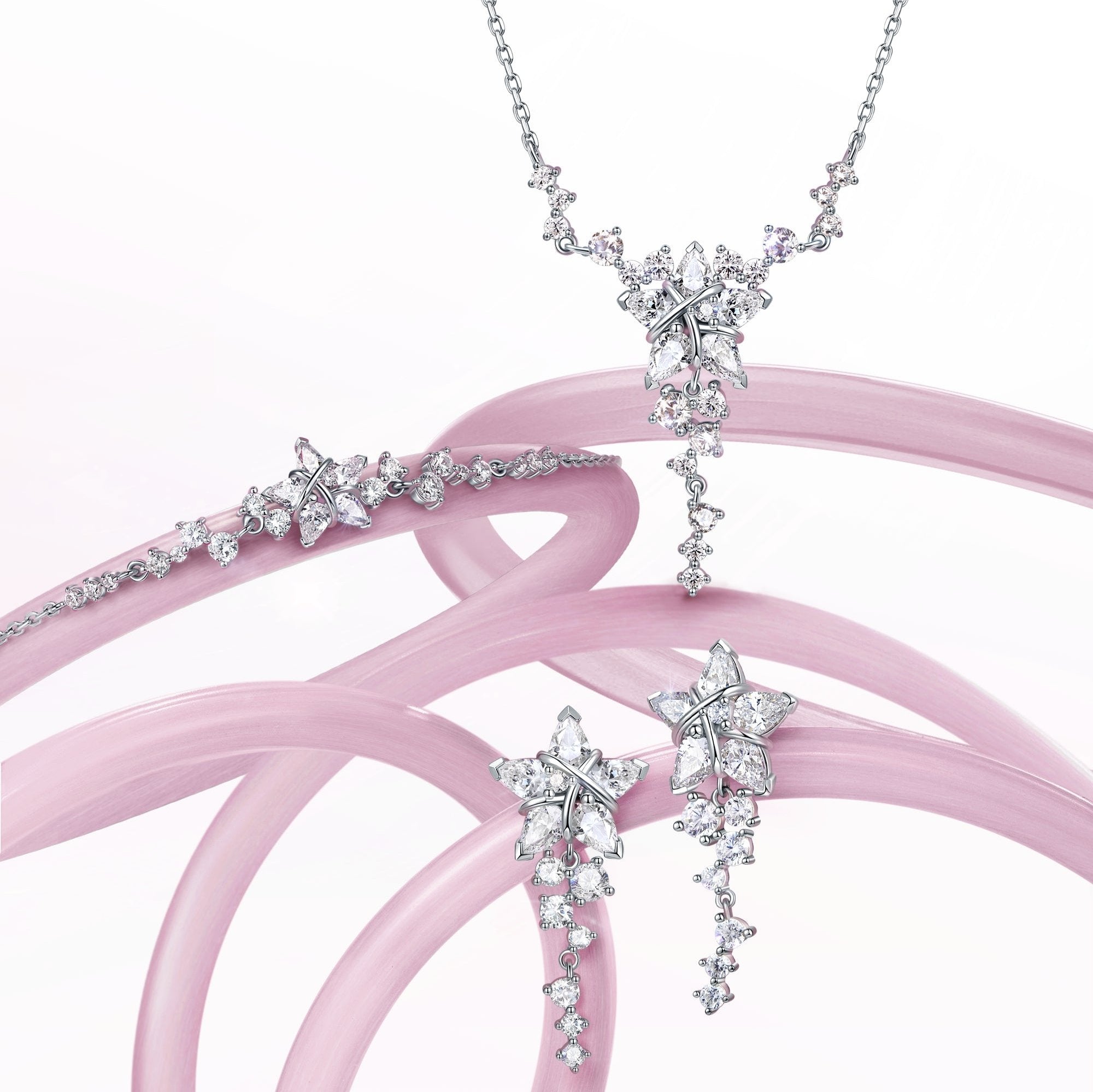 Pulsera FANCIME "Vega Serenade" Estrella Centelleante Alfa Lyrae de plata esterlina