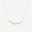 FANCIME “Wisteria Whisper” Flower Bar Sterling Silver Gold Necklace Main