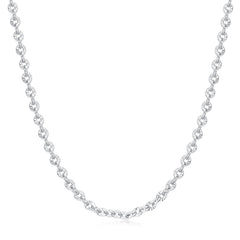 FANCIME Collar de cadena clásica de plata de ley con eslabones florales "Gracia iluminada por el sol"