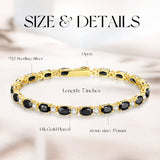Pulsera de plata de ley talla fancy cut "Glamour Radiance"