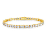 Pulsera de tenis de plata de ley con moissanita FANCIME "La Atracción"