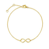 Pulsera de oro sólido 14K "Siempre Eterno"