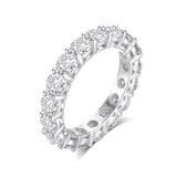 Anillo de plata de ley FANCIME "Eternidad" con banda de boda de moissanita
