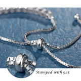 "Elegancia Eterna" Pulsera de Tenis de Plata de Ley con Ópalo Piedra de Nacimiento de Octubre Cadena Bolo Clásica