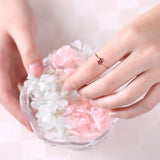 Anillo de Compromiso FANCIME con Turmalina en Oro Rosa 14k