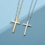 Collar FANCIME "Fe comprometida" con cruz en oro amarillo de 14K