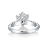Anillos de Compromiso de Plata de Ley con Moissanita FANCIME 3CT