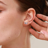 Pendientes luminosos de esmalte y plata de ley "Starlight Butterfly" de FANCIME