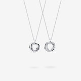 Collar de pareja FANCIME "Mobitrinidad" en plata de ley