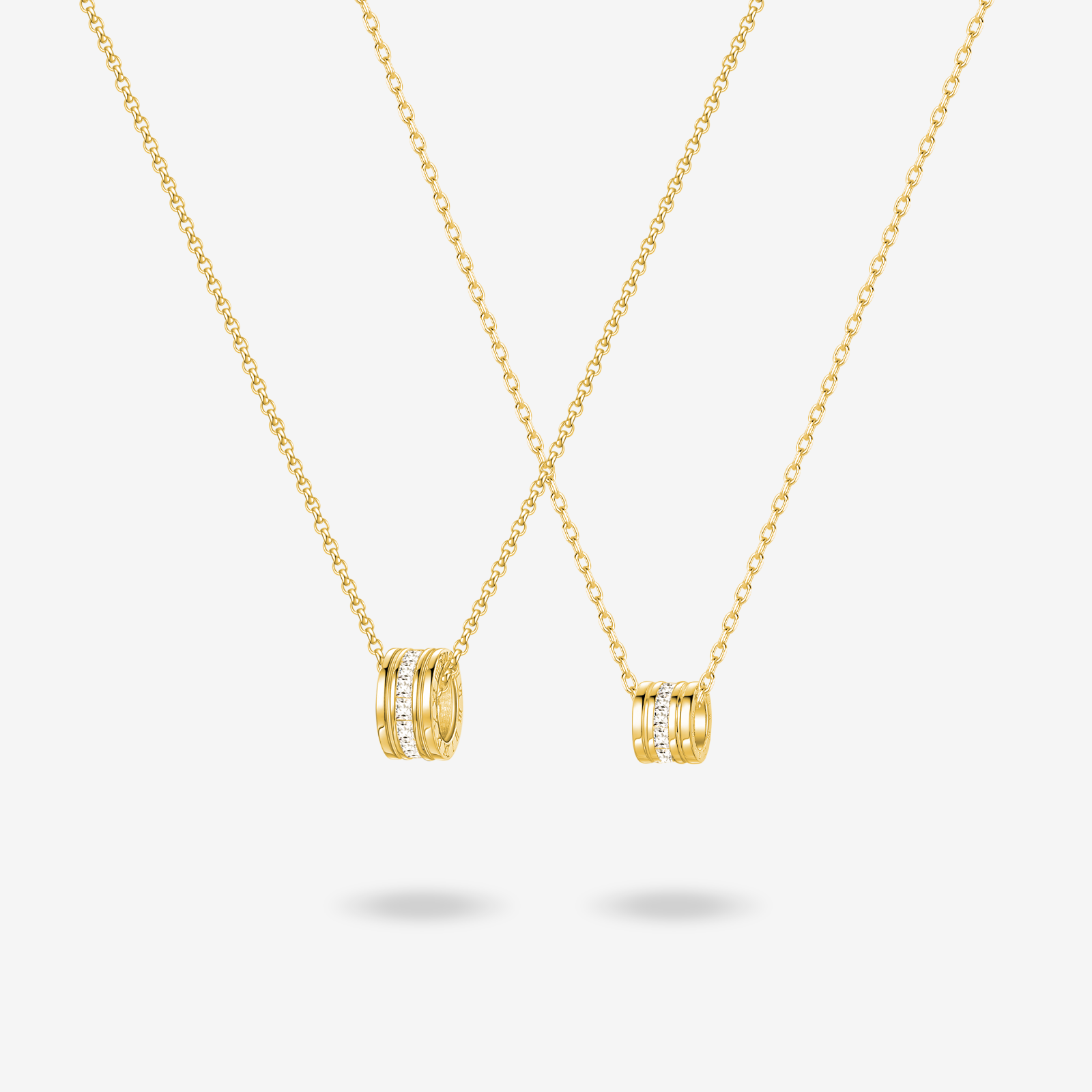 Collares de plata de ley para parejas "Nuestro Compromiso" de FANCIME