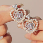 FANCI ME "Rose Amour" Sterling Silver Drop Earrings Main Video
