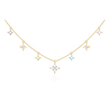 Collar con colgante FANCIME "Starlit Dream" Estrella Colorida de plata esterlina
