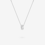 Collares a juego de plata de ley para parejas "Candado de Tiempo Infinito" de FANCIME